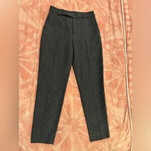 Women's Black Checkered Pants